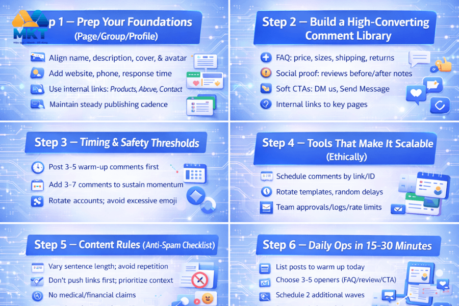 The 7-Step Workflow for “how to auto comment on facebook post”